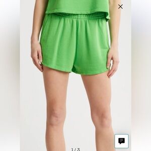 Spiritual Gangster Yoga Shorts Reg.$78 Palm Green